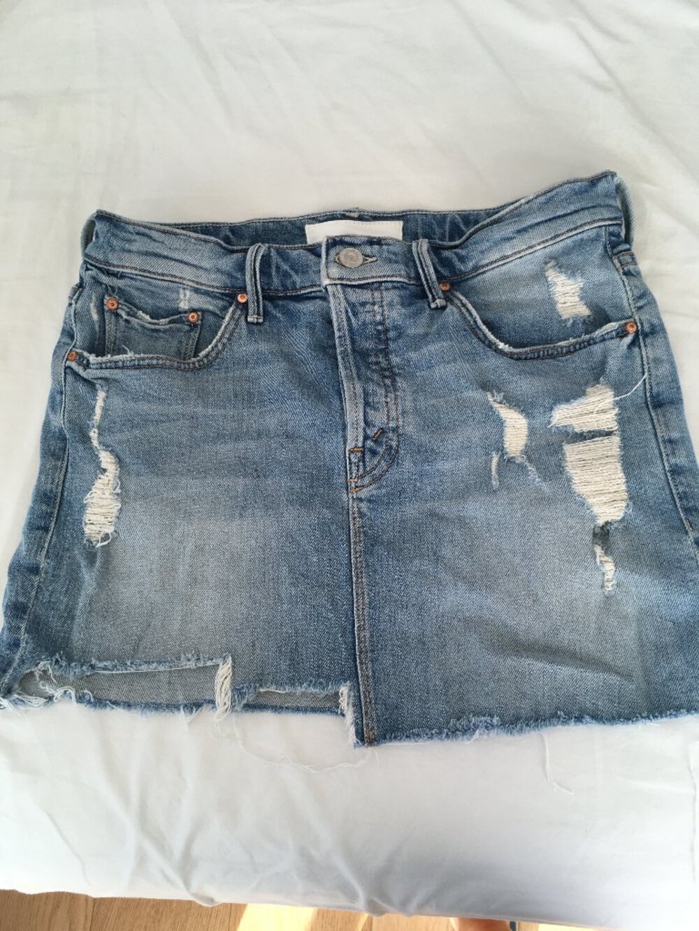 Mother denim mini skirt